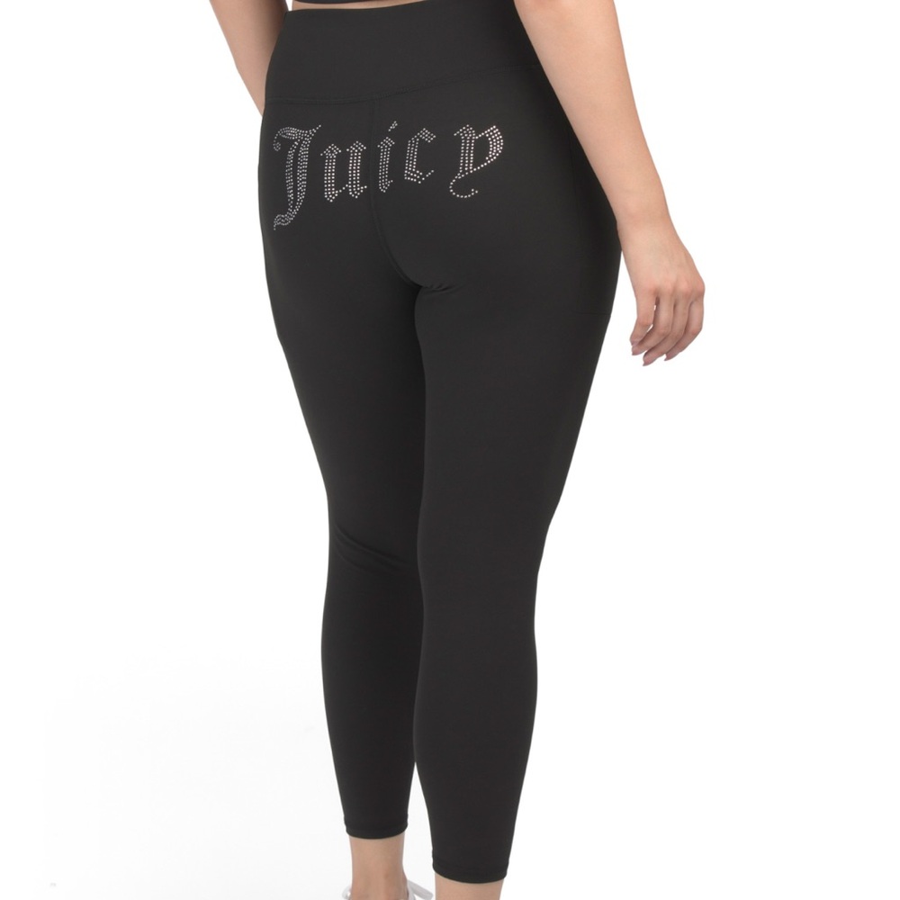Juicy Couture Black Rhinestone Leggings